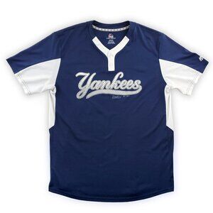 New York Yankees Majestic CoolBase Jersey Shirt Stretch Breathable Men's XL